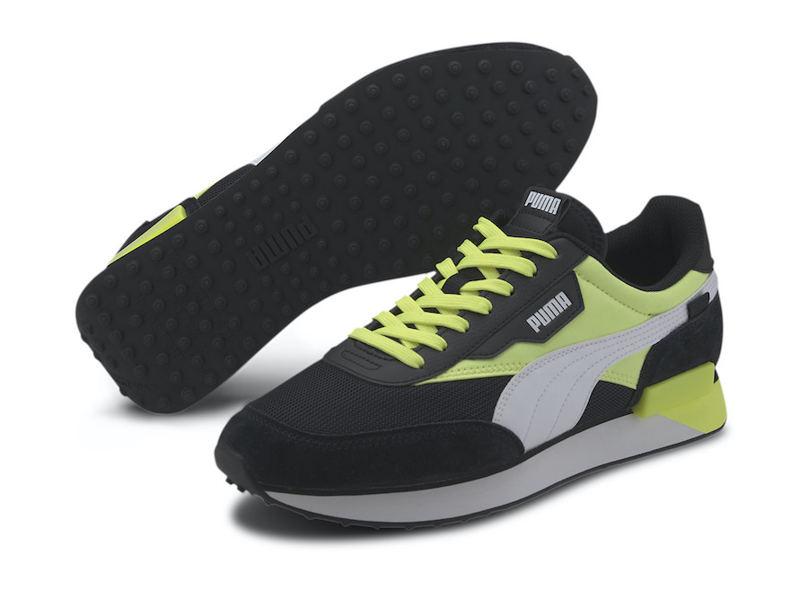 Puma Future Rider Neon Black Fizzy Yellow 373383-01 Release Date Info