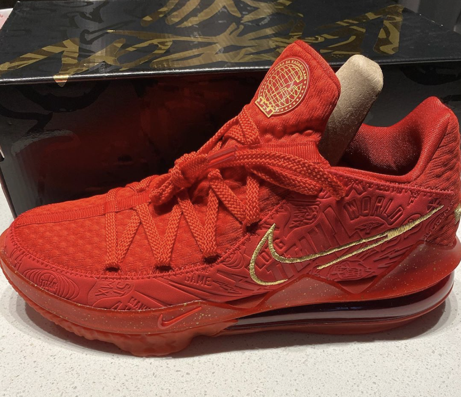 lebron 18 low red