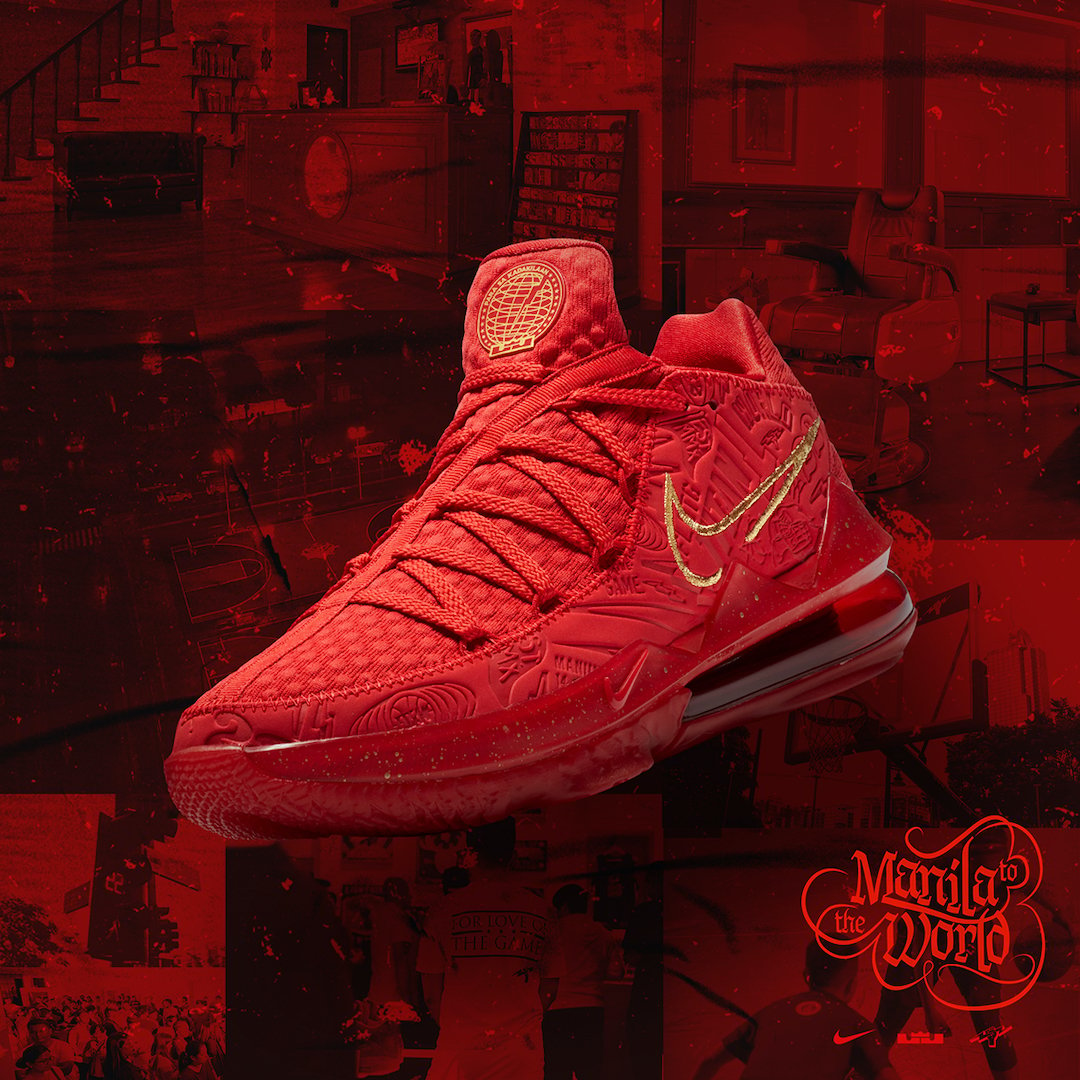 Titan Nike LeBron 17 Low Red CD5008-600 Release Date