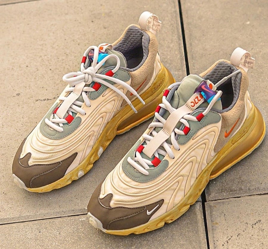 Travis Scott Nike Air Max 270 React CT2864-200 Release