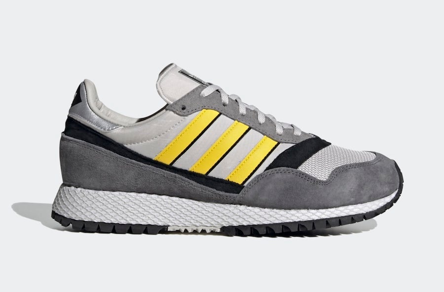 adidas shoes yellow stripes