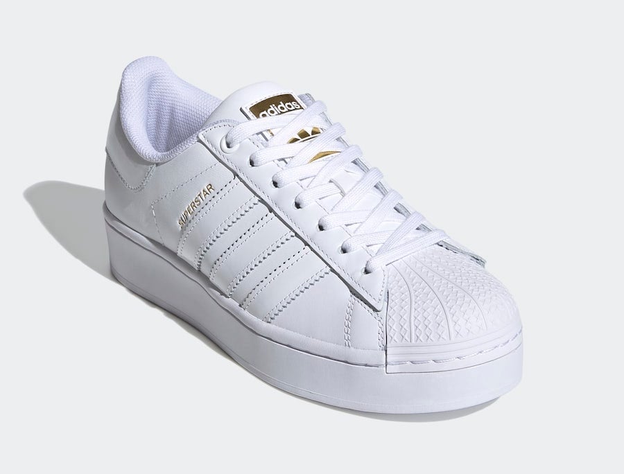 adidas Superstar Bold White Gold FV3334 Release Date Info
