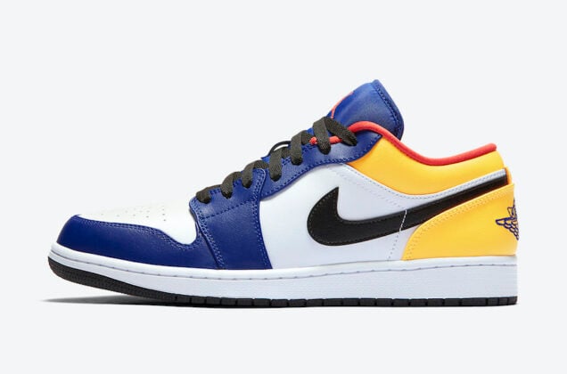 Air Jordan 1 Low Blue Yellow Orange 553558-123 Release Date Info | SneakerFiles