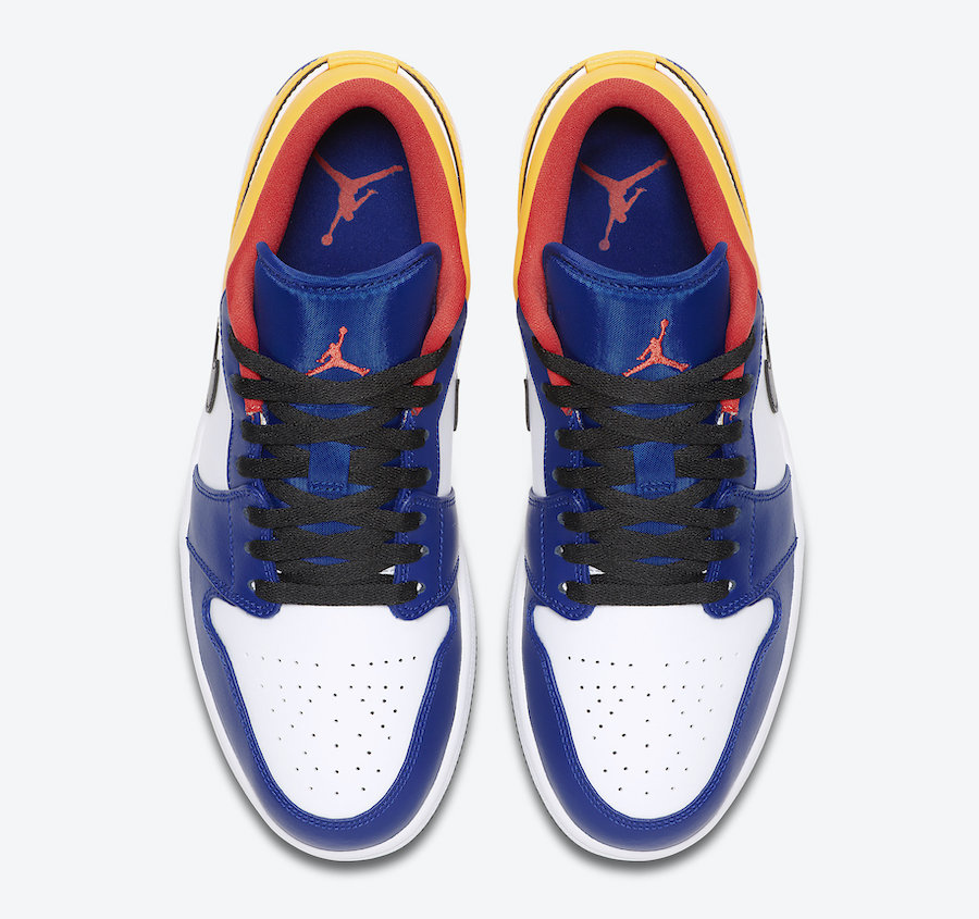 Air Jordan 1 Low Blue Yellow Orange 123 Release Date Info Sneakerfiles