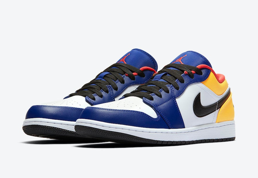 jordan 1 low yellow blue