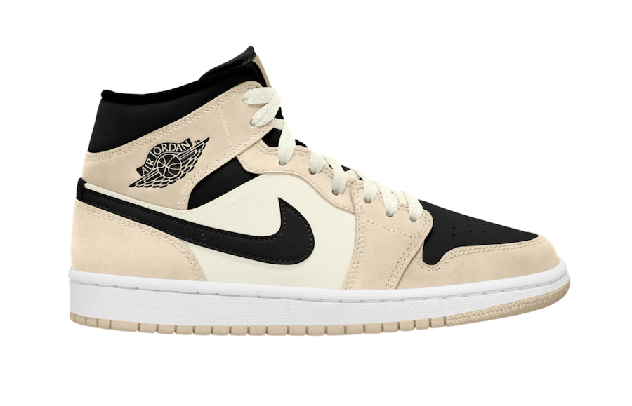 beige and white jordan 1