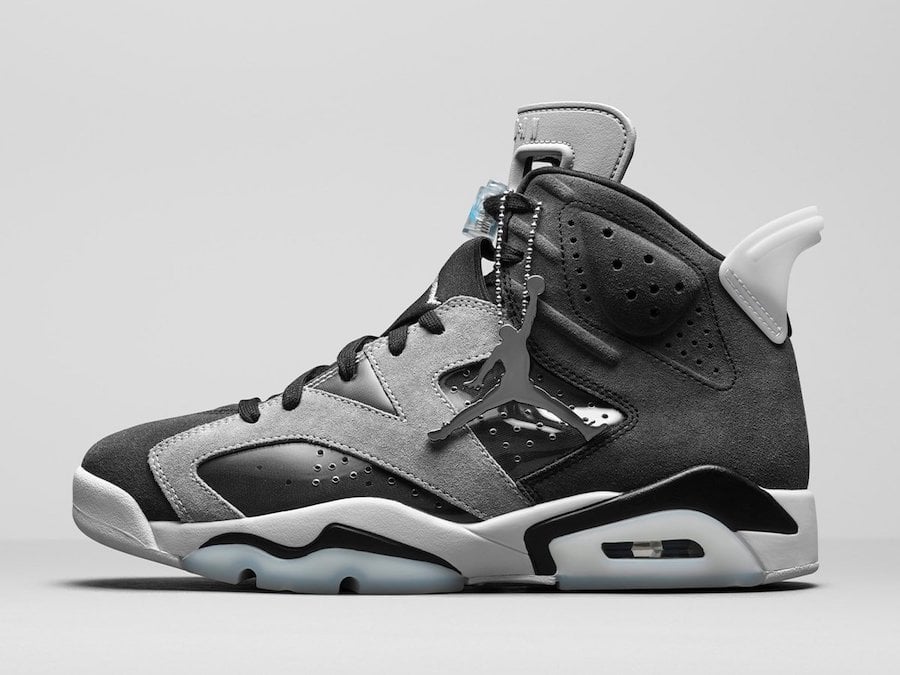 jordan retro 6 grey and black