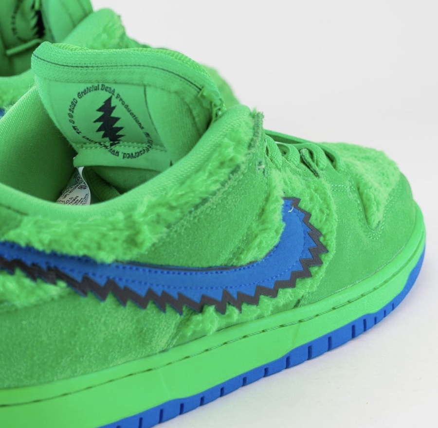 Grateful Dead Nike SB Dunk Low Green Bear CJ5378-300 Release