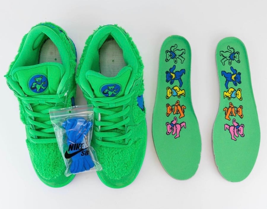 Grateful Dead Nike SB Dunk Low Green Bear CJ5378-300 Release