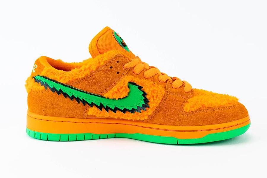 Grateful Dead Nike SB Dunk Low Orange Bear CJ5378-800 Release Info