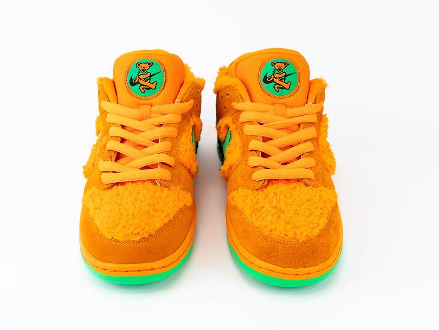 Grateful Dead Nike SB Dunk Low Orange Bear CJ5378-800 Release Info