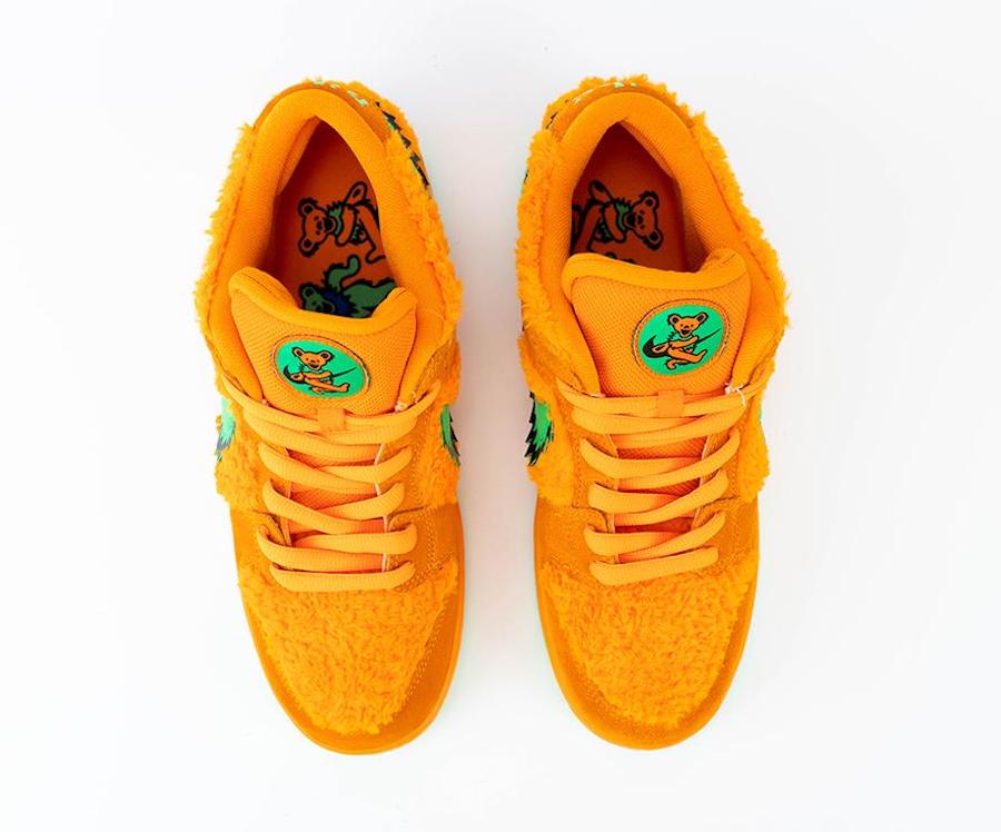 Grateful Dead Nike SB Dunk Low Orange Bear CJ5378-800 Release Info