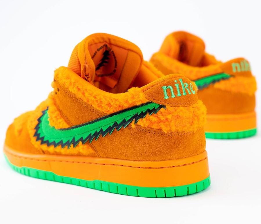 Grateful Dead Nike SB Dunk Low Orange Bear CJ5378-800 Release Info