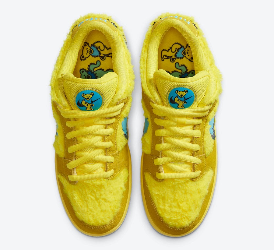 Grateful Dead Nike SB Dunk Low Yellow Bear CJ5378-700 Release Info