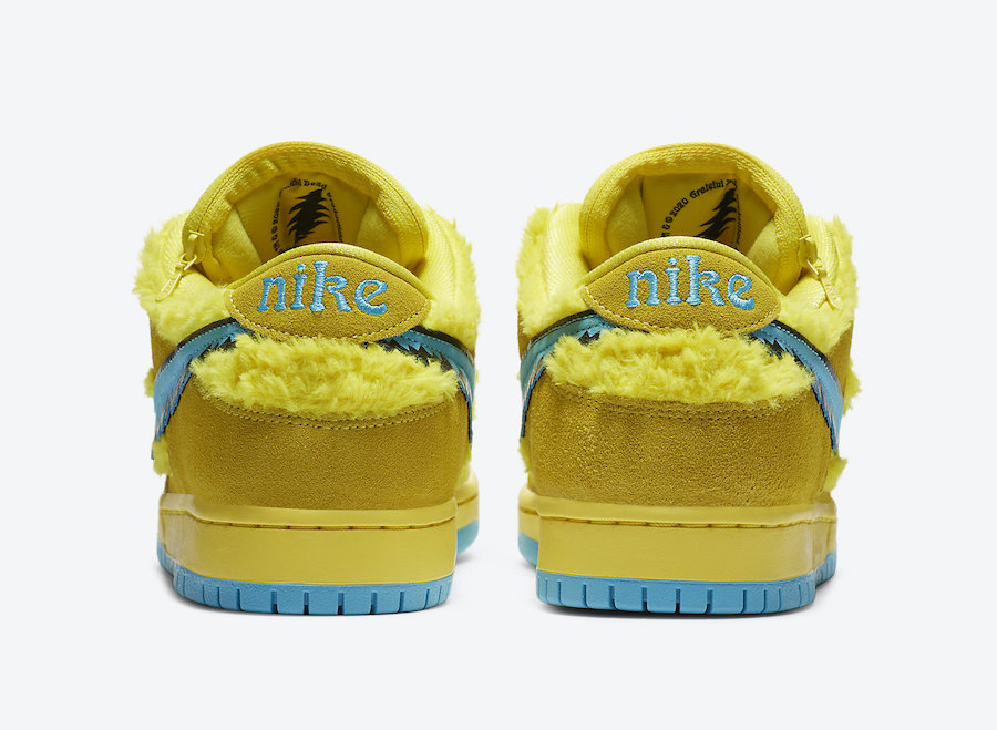 Grateful Dead Nike SB Dunk Low Yellow Bear CJ5378-700 Release Info