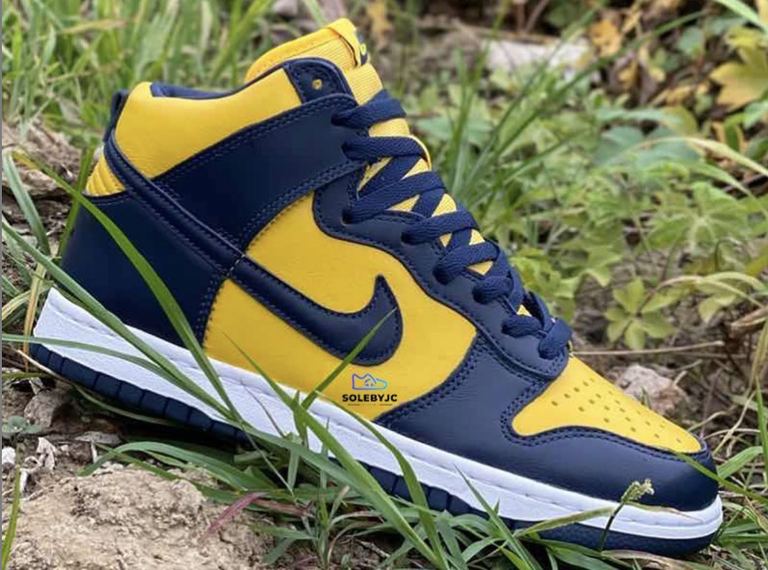 Michigan Nike Dunk High 2020 CZ8149-700 Release Date