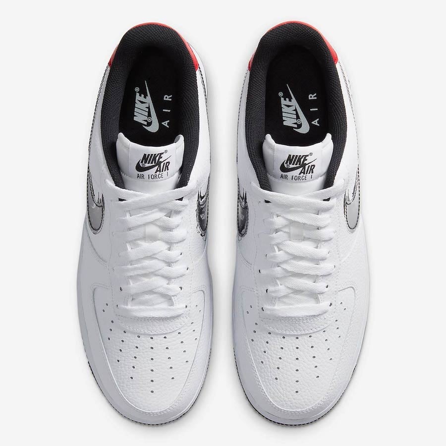Nike Air Force 1 Low Brushstroke Swoosh White DA4657-100 Release Date Info