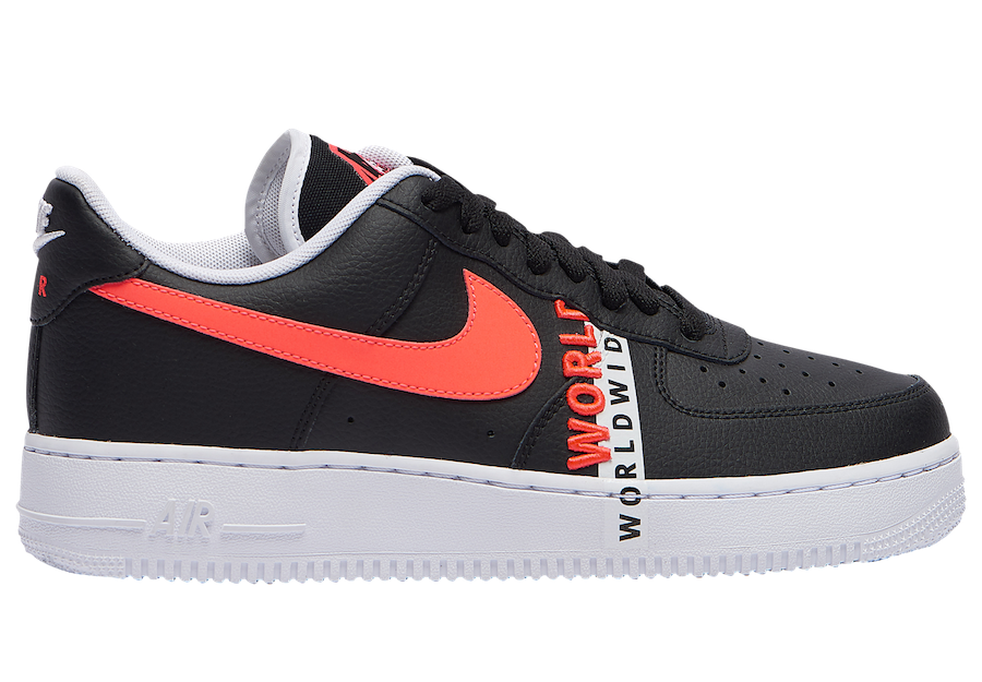 Nike Air Force 1 Low Worldwide Black Crimson CK6924-001 Release Date Info