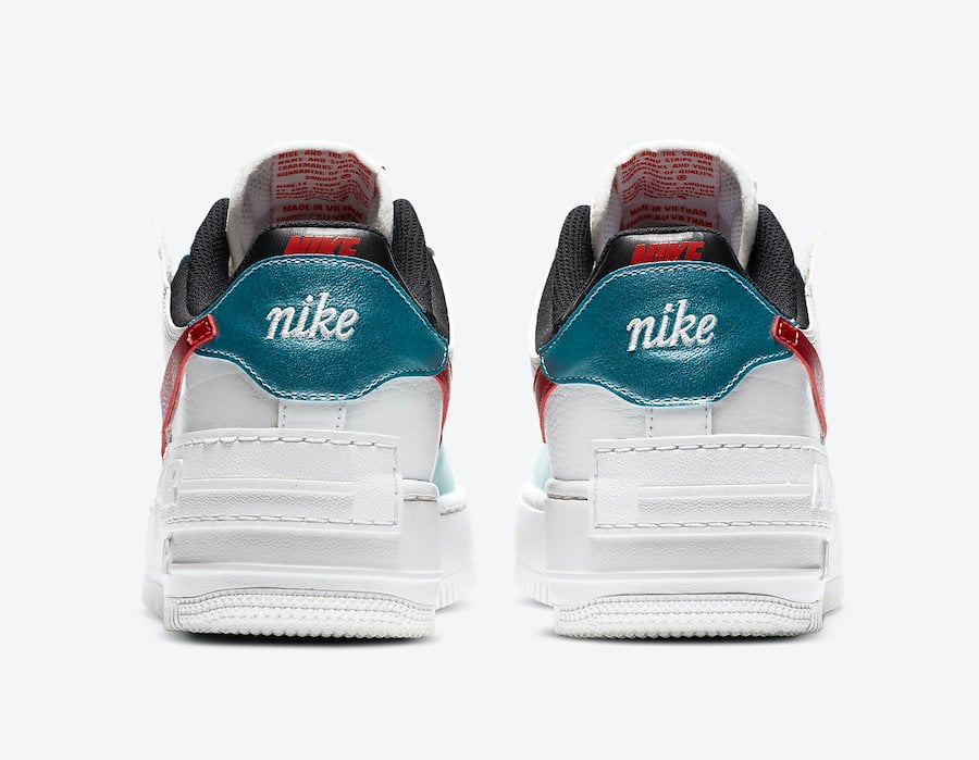 Nike Air Force 1 Shadow Bleached Aqua DA4291-100 Release Date Info