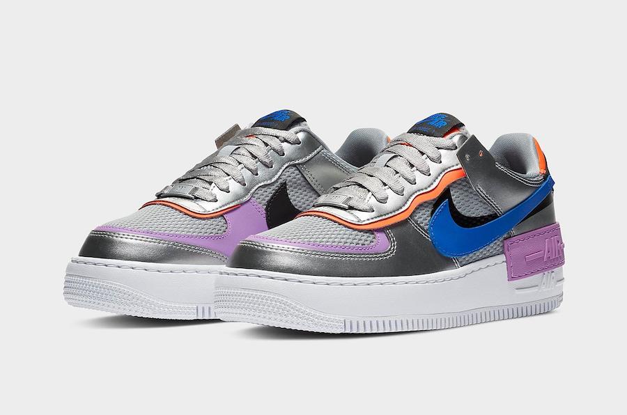Nike Air Force 1 Shadow Releases in ‘Metallic Silver’