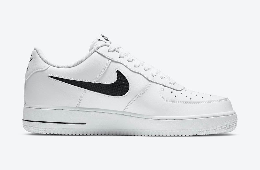 air force 1 cut out swoosh