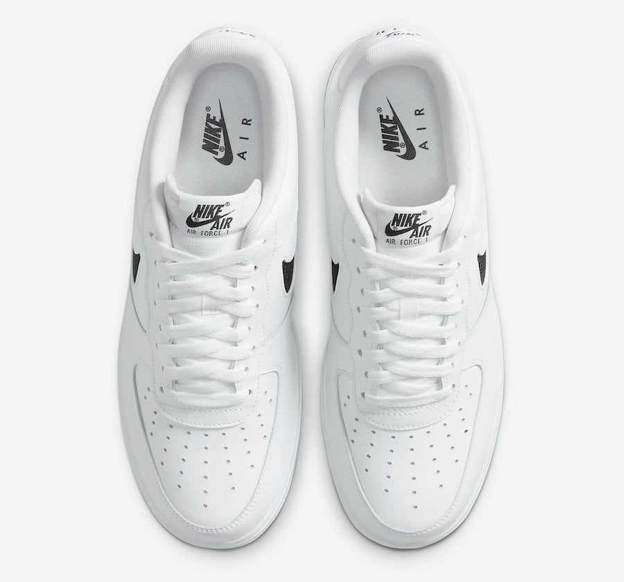 nike air force 1 white black swoosh