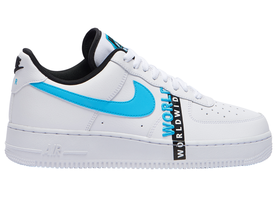 nike air force 1 mens blue and white