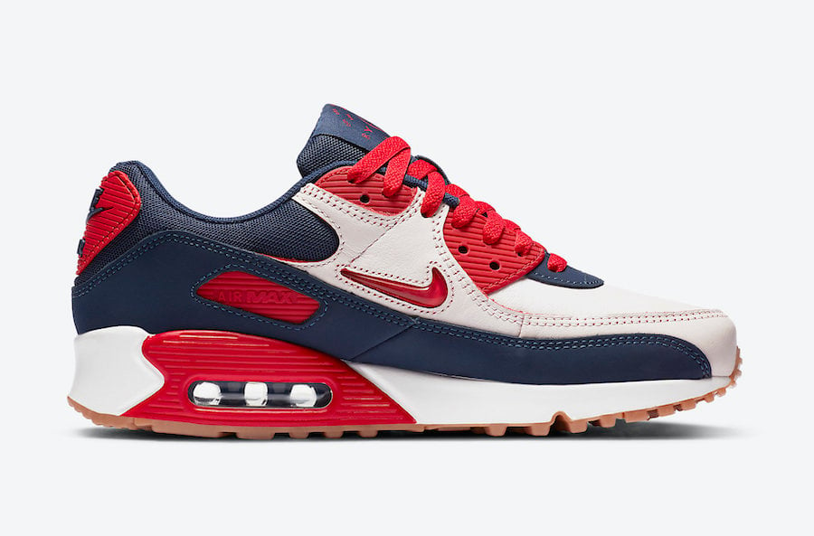 Nike Air Max 90 Home Away Sail University Red CJ0611-101 Release Date Info