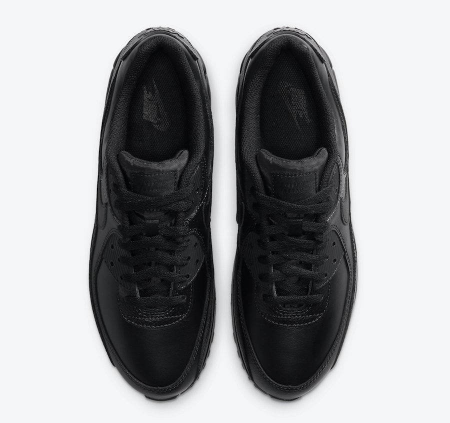 Nike Air Max 90 Leather Triple Black CZ5594-001 Release Date Info