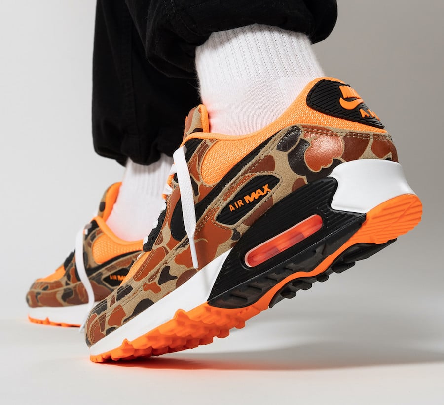 Nike Air Max 90 Orange Duck Camo CW4039-800 Release Date