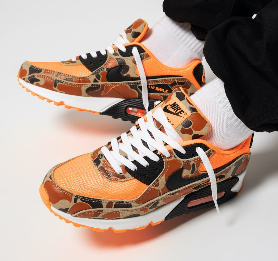 Nike Air Max 90 Orange Duck Camo CW4039-800 Release Date