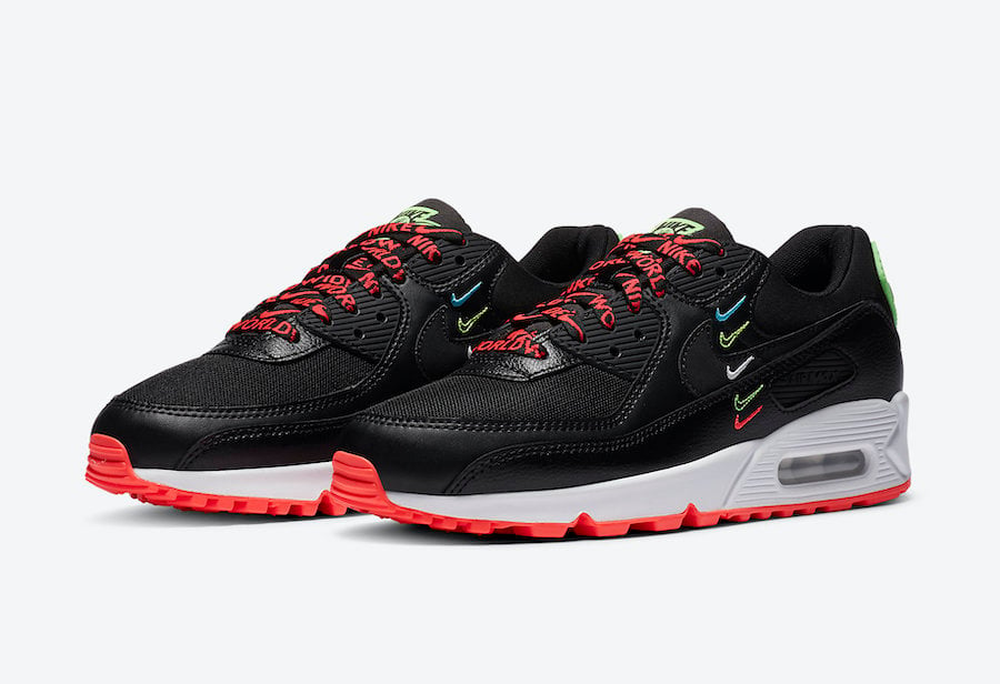 Nike Air Max 90 Worldwide Black Crimson CK7069-001 Release Date Info