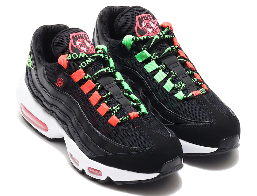 Nike Air Max 95 Worldwide Black Green Crimson CV9030-001 Release Date Info