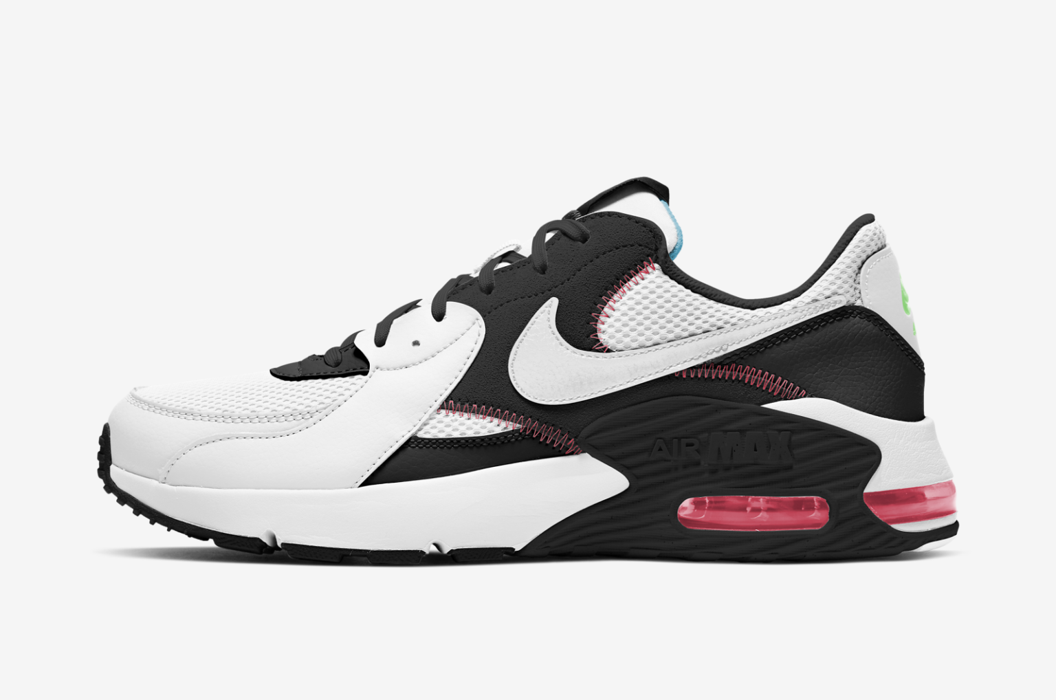 Nike Air Max Excee in White and Black with Pink Accents