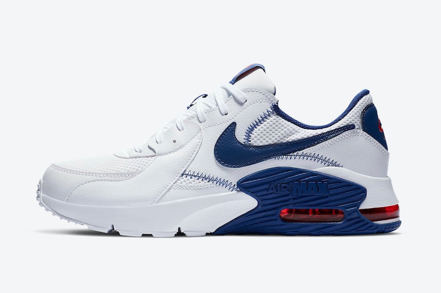 Nike Air Max Excee White Navy Blue Red CZ9168-100 Release Date Info