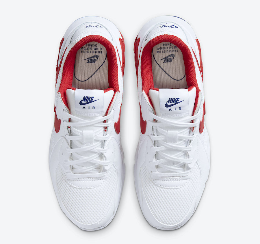 Nike Air Max Excee White Red CZ9373-100 Release Date Info
