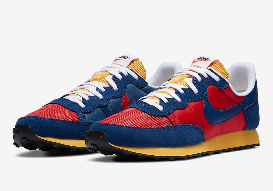 nike yellow red blue