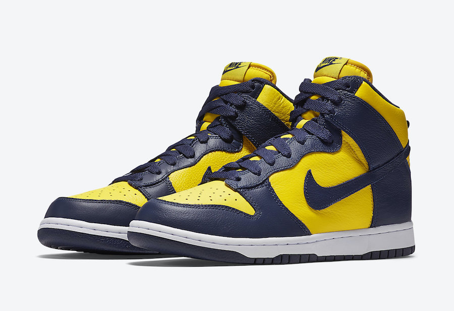 Nike Dunk High Michigan CZ8149-700 2020 Release Date Info