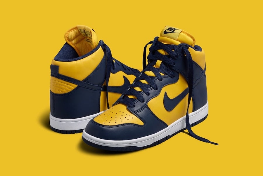 Nike Dunk High Michigan CZ8149-700 2020 Release Date Info