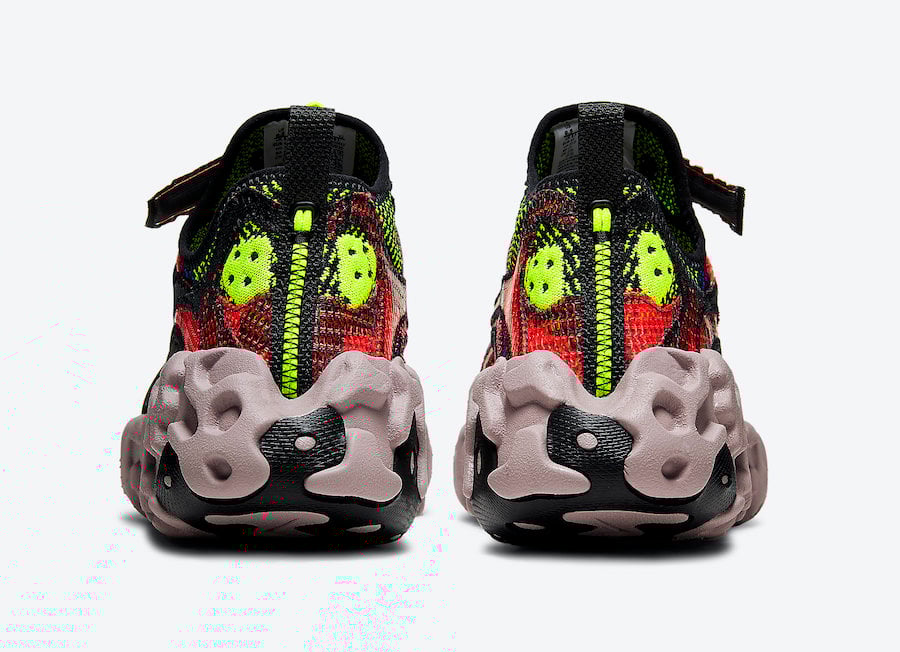 Nike ISPA OverReact Black Volt Crimson CD9664-001 Release Date Info