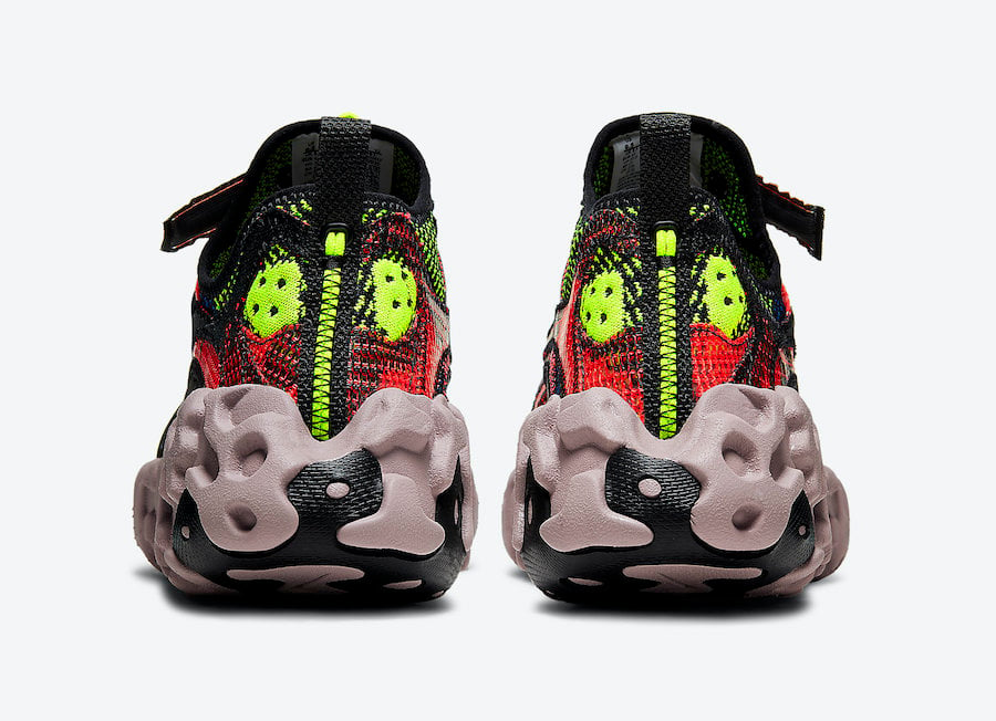 Nike ISPA OverReact Black Volt Crimson CD9664-001 Release Date Info