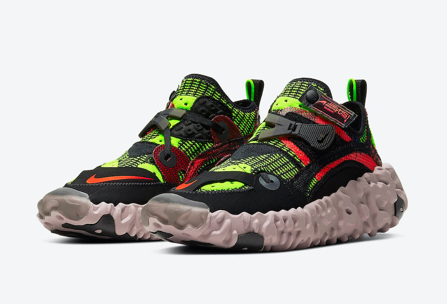 Nike ISPA OverReact Black Crimson Volt 