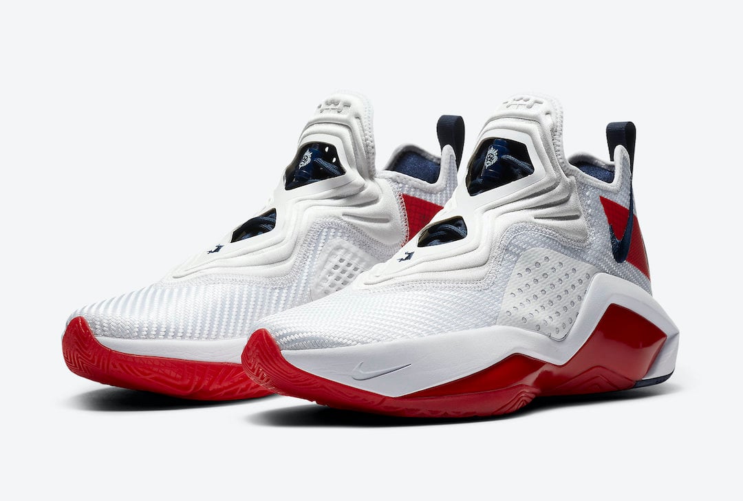 Nike LeBron Soldier 14 White Red CK6024 