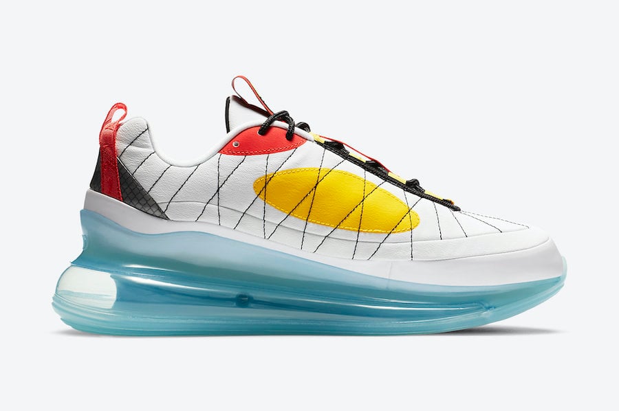 Nike MX 720-818 White Red Yellow Black CV4199-100 Release Date