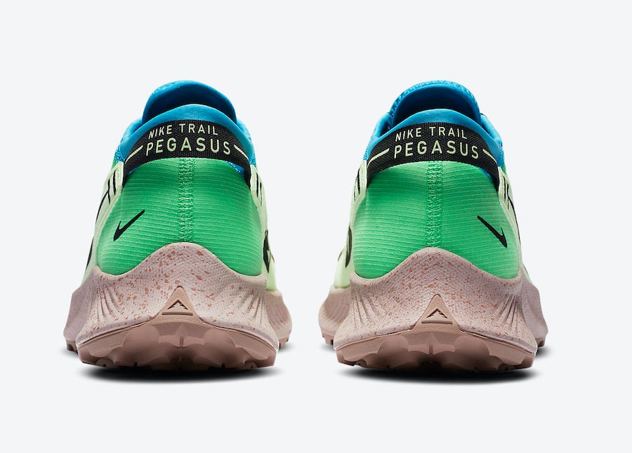 Nike Pegasus Trail 2 Barely Volt Laser Blue Poison Green Black CK4305-700 Release Date Info