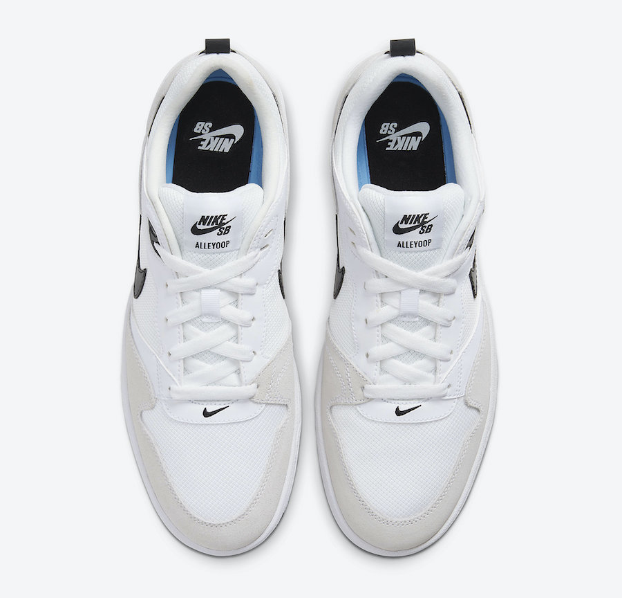 Nike SB Alleyoop White Black CJ0882-100 Release Date Info