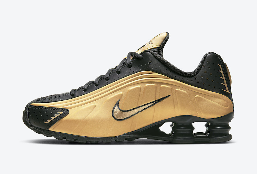 Nike Shox R4 Metallic Gold Black 104265-702 Release Date Info