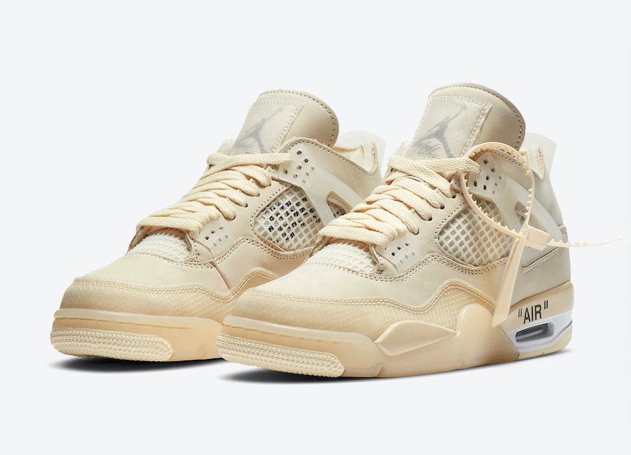 jordan 4 off white sizes