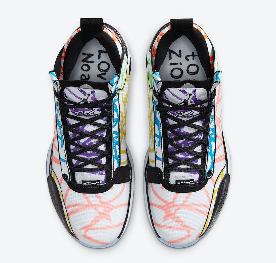 Zion Williamson Air Jordan 34 Coloring Book DA1897100