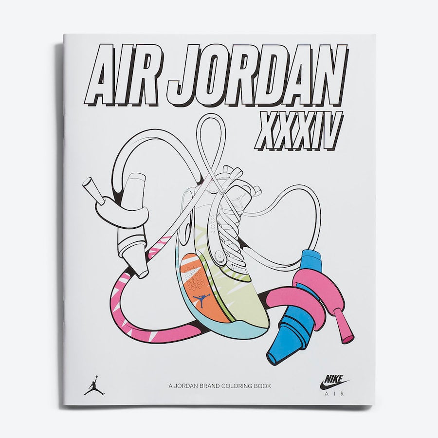 Zion Williamson Air Jordan 34 Coloring Book DA1897-100 Release Date Info